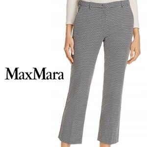 MaxMara Weekend Geometric Patterned Capri Flare Cropped Pants - Size 8